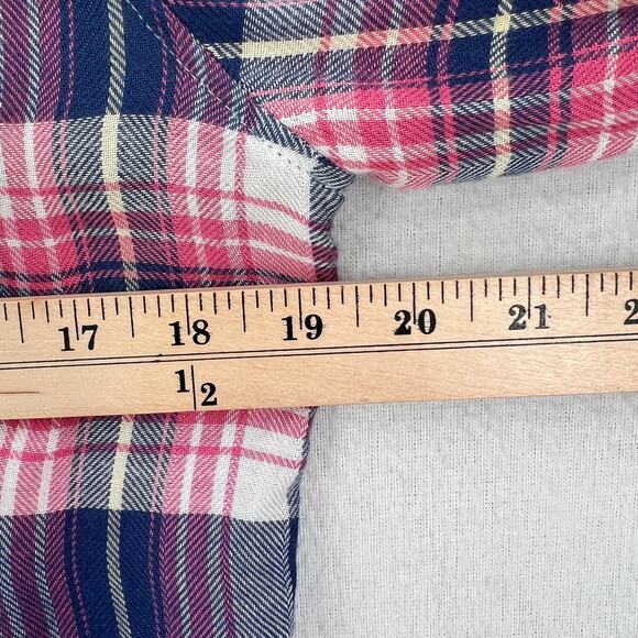 RAILS Hunter Plaid Shirt Womens Small Blue Pink Long Sleeve Button Up Azure Pink - Picture 16 of 16